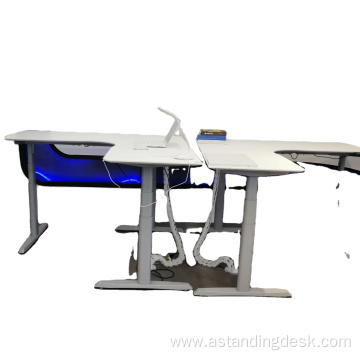 Triple Motors Sit Stand 3Legs Office Computer Desk